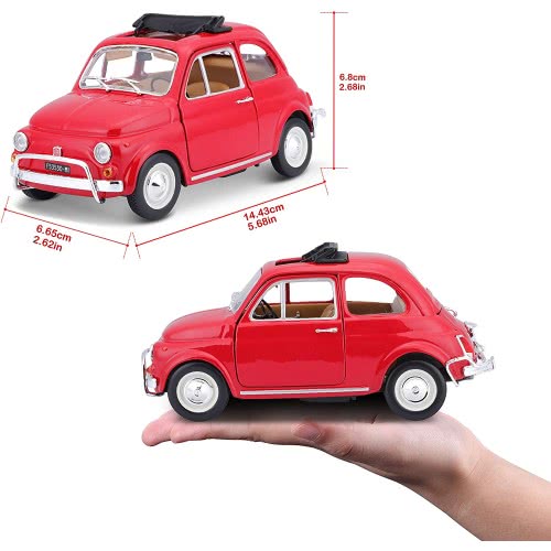 Bburago 1/24 Fiat 500L (1968) Red 22099 4893993013999