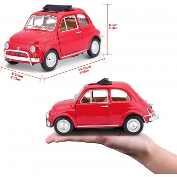 Bburago 1/24 Fiat 500L (1968) Red 22099 4893993013999