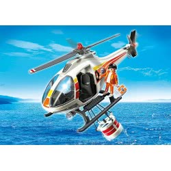 Playmobil Ελικόπτερο Με Κάδο Πυρόσβεσης 5542 4008789055422