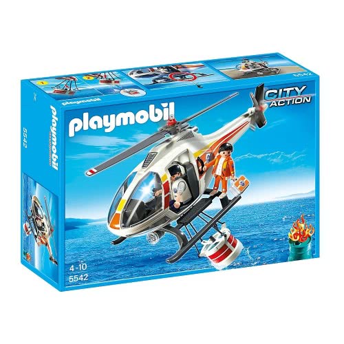 Playmobil Ελικόπτερο Με Κάδο Πυρόσβεσης 5542 4008789055422