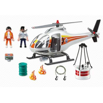 Playmobil Ελικόπτερο Με Κάδο Πυρόσβεσης 5542 4008789055422