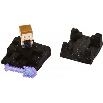 Mattel Minecraft Mini Mining Set, Elementals 12, Steve With Dragon Egg Figure With Moldable Sand GVL37 / GVL50 887961929348