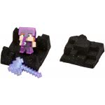 Mattel Minecraft Mini Mining Set, Elementals  10, Geared Up Alex Mini Figure With Moldable Sand For Added Creativity, Environmen