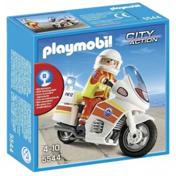 Playmobil Γιατρός Και Μοτοσυκλέτα Πρώτων Βοηθειών 5544 4008789055446