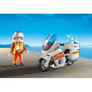 Playmobil Γιατρός Και Μοτοσυκλέτα Πρώτων Βοηθειών 5544 4008789055446