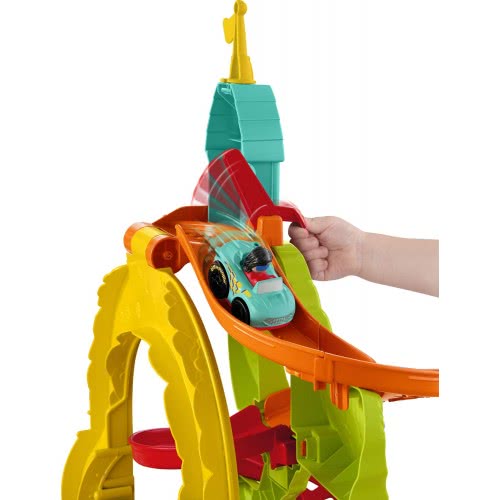 Mattel Fisher-Price Παιχνίδια Little People Sit 'N Stand Skyway - Πράσινο Σετ Με Οχήματα HBD77 887961986464