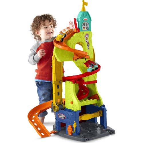 Mattel Fisher-Price Παιχνίδια Little People Sit 'N Stand Skyway - Πράσινο Σετ Με Οχήματα HBD77 887961986464