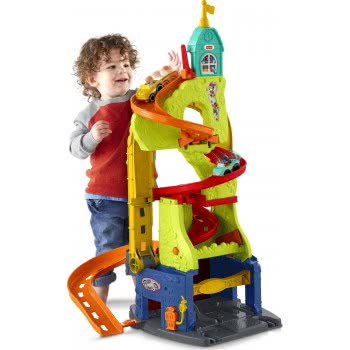 Mattel Fisher-Price Παιχνίδια Little People Sit 'N Stand Skyway - Green Set With Vehicles HBD77 887961986464