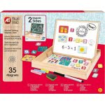 As company Magnet Box Ξύλινος Μαγνητικός Επιτραπέζιος Πίνακας Όψεων Με 35 Εκπαιδευτικούς Μαγνήτες Για 3+ 1029-64054 520306864054