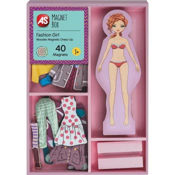 As company Magnet Box Girl Dress-Up 40 Εκπαιδευτικοί Ξύλινοι Μαγνήτες Για 3+ Χρονών 1029-64053 5203068640538