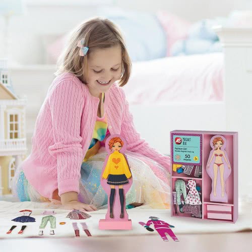 As company Magnet Box Girl Dress-Up 40 Εκπαιδευτικοί Ξύλινοι Μαγνήτες Για 3+ Χρονών 1029-64053 5203068640538