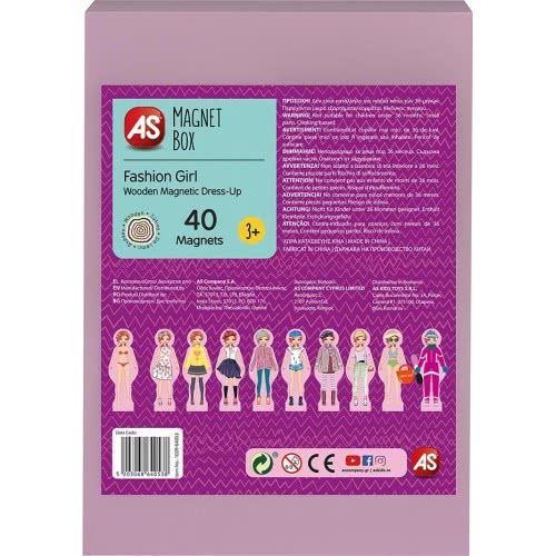 As company Magnet Box Fashion Girl Dress-Up 40 Educational Wooden Magnets For Ages 3+ 1029-64053 5203068640538