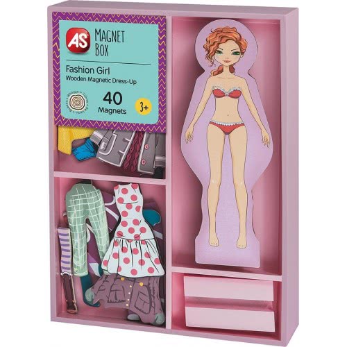 As company Magnet Box Girl Dress-Up 40 Εκπαιδευτικοί Ξύλινοι Μαγνήτες Για 3+ Χρονών 1029-64053 5203068640538