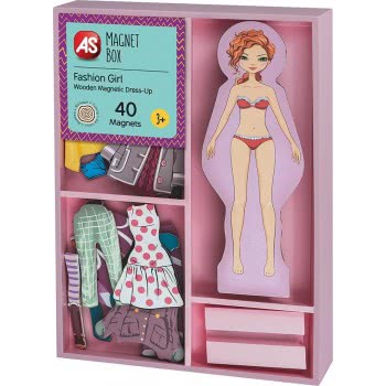 As company Magnet Box Girl Dress-Up 40 Εκπαιδευτικοί Ξύλινοι Μαγνήτες Για 3+ Χρονών 1029-64053 5203068640538