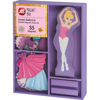 As company Magnet Box Sweet Ballerina Dress-Up 35 Educational Wooden Magnets For Ages 3+ 1029-64052 5203068640521