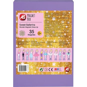 As company Magnet Box Sweet Ballerina Dress-Up 35 Educational Wooden Magnets For Ages 3+ 1029-64052 5203068640521