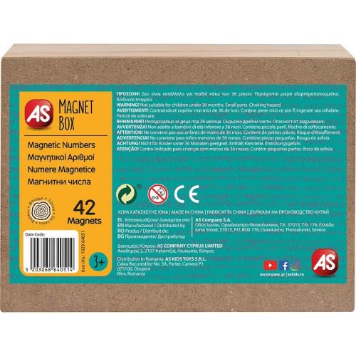 As company Magnet Box Numbers And Arithmetic Symbols 42 Educational Wooden Magnets For Ages 3+ 1029-64051 5203068640514