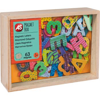 As company Magnet Box Ελληνικά Γράμματα 63 Εκπαιδευτικοί Ξύλινοι Μαγνήτες Για 3+ Χρονών 1029-64048 5203068640484
