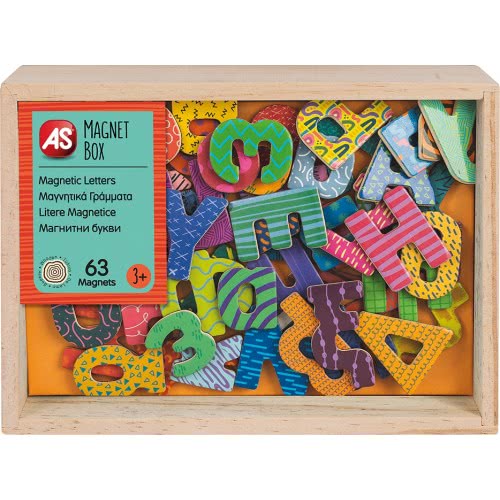 As company Magnet Box Ελληνικά Γράμματα 63 Εκπαιδευτικοί Ξύλινοι Μαγνήτες Για 3+ Χρονών 1029-64048 5203068640484