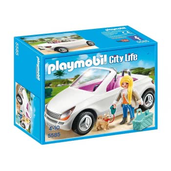 Playmobil Cabrio Με Κυρία Και Σκυλάκι 5585 4008789055859