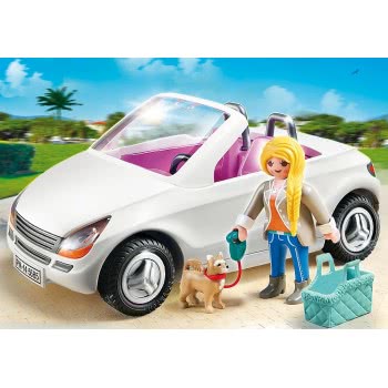 Playmobil Cabrio Με Κυρία Και Σκυλάκι 5585 4008789055859