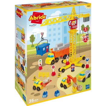 ecoiffier Abrick Publics Works Crane 2999 3280250029991