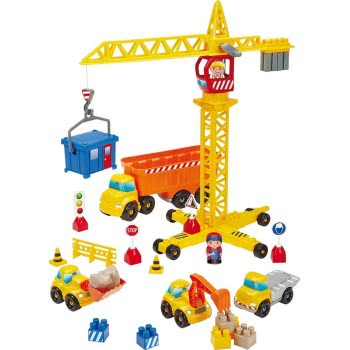 ecoiffier Abrick Publics Works Crane 2999 3280250029991