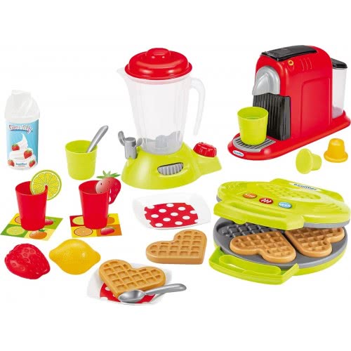 ecoiffier Breakfast Set With Waffle Iron, Colourful 2524 3280250025245