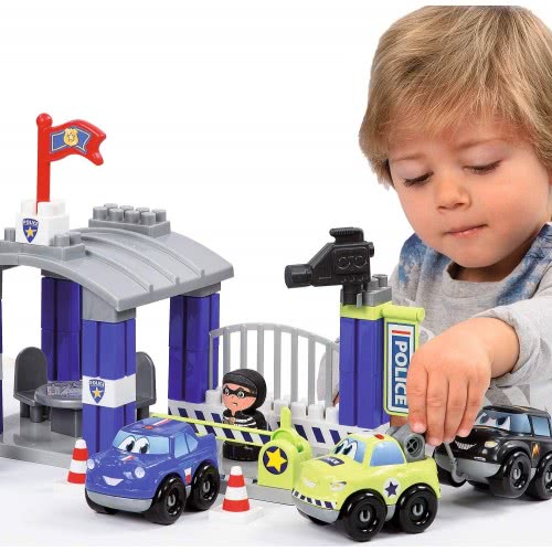 ecoiffier Jouets  – Abrick Police Station – Building Game For Children – From 18 Months – Made In France 3015 3280250030157