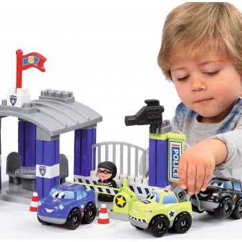 ecoiffier Jouets  – Abrick Police Station – Building Game For Children – From 18 Months – Made In France 3015 3280250030157