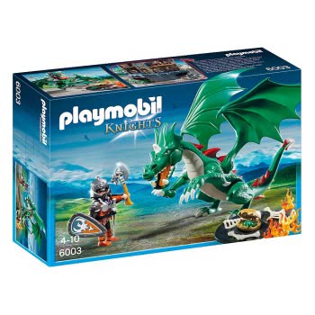Playmobil Ιππότης Και Πράσινος Δράκος 6003 4008789060037