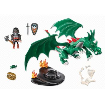 Playmobil Ιππότης Και Πράσινος Δράκος 6003 4008789060037
