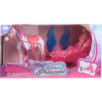 Toys-shop Choice Carriage Set With Horse And Doll JZ069133 6990521691334