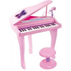 Toys-shop Choice Αρμόνιο Σε Σχήμα Πιάνου Σε Ροζ Χρώμα JM089606 6990521896067