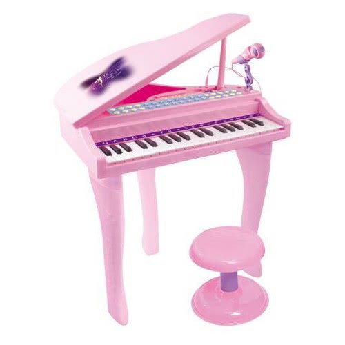 Toys-shop Choice Αρμόνιο Σε Σχήμα Πιάνου Σε Ροζ Χρώμα JM089606 6990521896067