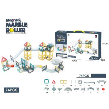 Toys-shop Choice Magnetic Marble Roller 74 Pcs JK120785 6990521207856