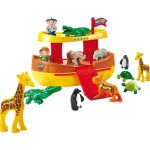 ecoiffier Abrick-L'arche De Noe-2 Characters + 11 Animals - From 18 Months - Made In France 3007 3280250030072