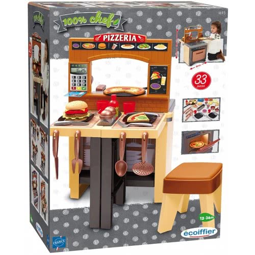 ecoiffier The Pizzeria Σετ Πιτσαρία 33τμχ  1693 3280250016939