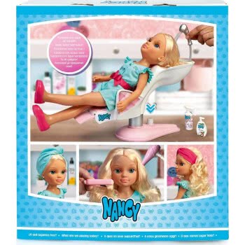 Giochi Preziosi Nancy Μια Μέρα στο Κομμωτήριο Κούκλα Nancy 43 εκ. και Λουτήρας με νερό και αξεσουάρ  700016704 8410779094445