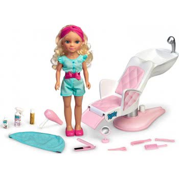 Giochi Preziosi Nancy Μια Μέρα στο Κομμωτήριο Κούκλα Nancy 43 εκ. και Λουτήρας με νερό και αξεσουάρ  700016704 8410779094445