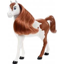 Mattel Indomitable Spirit Herd Horses Approx . 8 -In / 20,32, Shakes His Head , Long Mane The Stop And Beautiful Col GXD96 / GXF