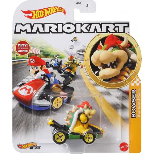 Mattel Hot Wheels Αυτοκινητακια Mario Kart Bowser In Standard Kart GBG25 / GRN20 887961908411
