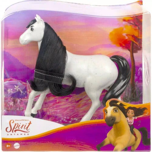 Mattel Indomitable Spirit Herd Horses Approx . 8 -In / 20,32, Shakes His Head , Long Mane The Stop And Beautiful Col GXD96 / GXF