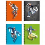 A&G PAPER Boys Spiral Notebook B5 17.6Χ25 Cm 4 Subjects - 5 Designs 32080 5203296320806