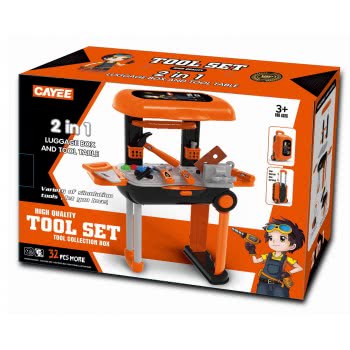 Toys-shop Choice Luggage Box and Tool Table 32pcs JU056752 6990521567523