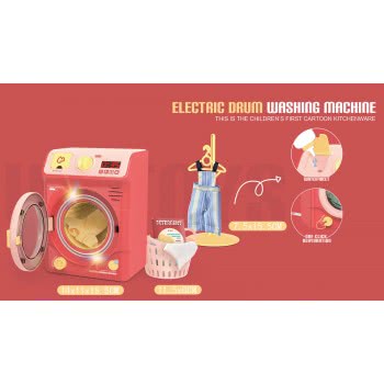 Toys-shop Choice Πλυντήριο Κόκκινο Σετ Με Ρούχα JU063329 6990521633297
