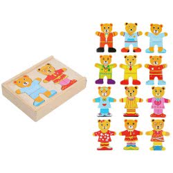 Toys-shop Choice Wooden Game Bears Faces JK124080 6990521240808