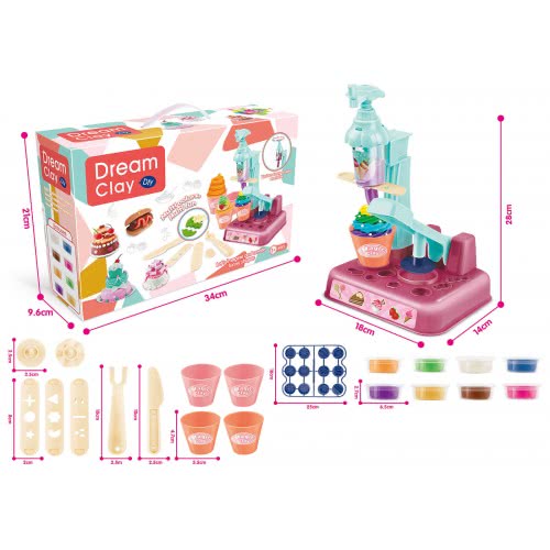 Toys-shop Choice DIY Dream Clay Set Ice Cream Machine JK124098 6990521240983