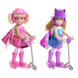 Mattel Barbie Τσέλσι Με Σκούτερ Σούπερ Ηρωίδες CDY68 887961052893
