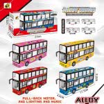 Toys-shop Choice Pull Back Alloy Bus With And Music 1Pcs JC098389 6990521983897